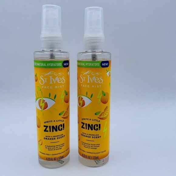 2x St. Ives Face Mist Zing! With Sparkling Orange - Picture 1 of 3